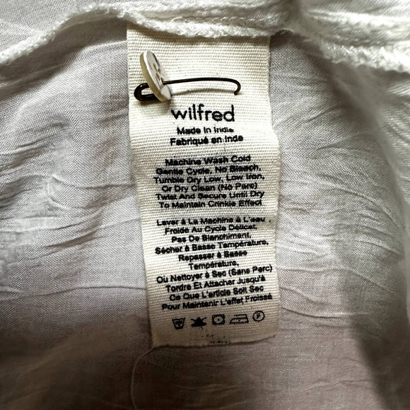 Wilfred Aritzia Embroidered Tunic top size‎ Small - Picture 4 of 5